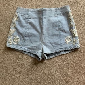 High waisted shorts